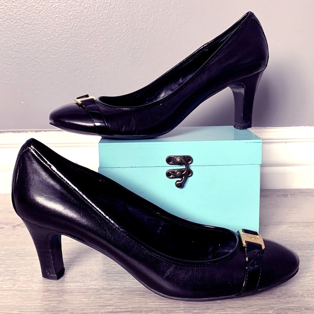 Ralph Lauren black heels in great condition